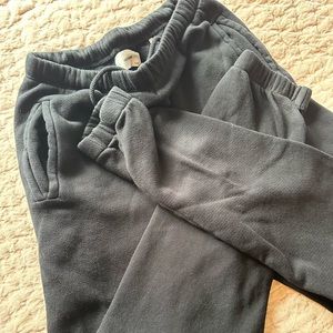NWOT, Joah brown sweats, black(they look grey in photos) but are true black.